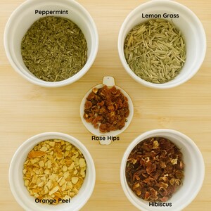 Quiet Time Herbal Tea • Organic Caffeine‑Free Loose Leaf Blend • Peppermint Hibiscus Lemongrass Relaxing Tea image 2