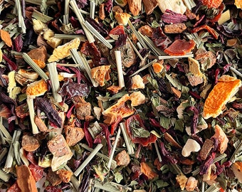 Passionate Life Herbal Tea - Organic Caffeine Free Tea Gift - Loose Leaf Hibiscus Herb Blend - All Natural Tea Infusion