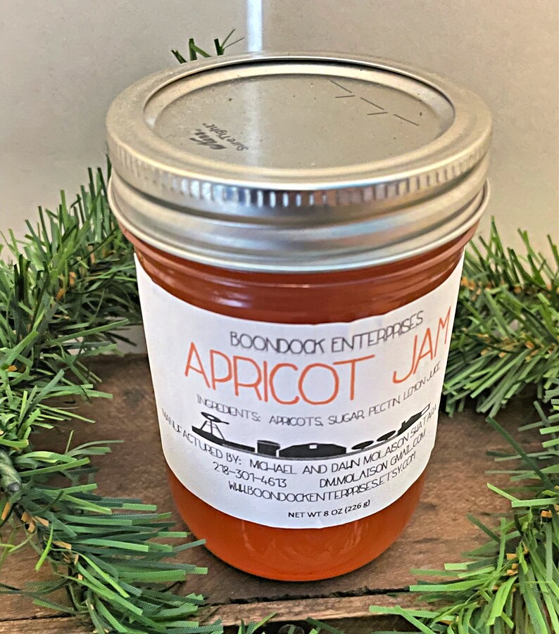 Apricot Jam Homemade Apricot Preserves Pure All Natural Jams From our Farm to Your Table image 5