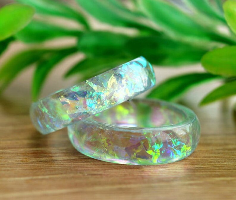 resin wedding bands