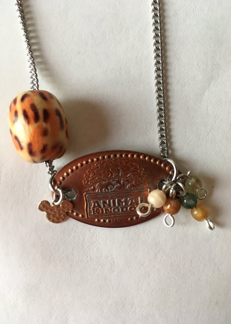 Animal Kingdom Disneyinspired pressed penny necklace Etsy