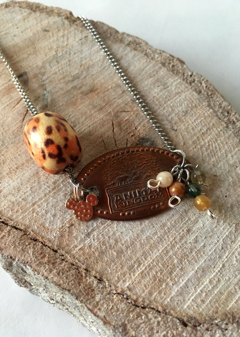 Animal Kingdom Disneyinspired pressed penny necklace Etsy