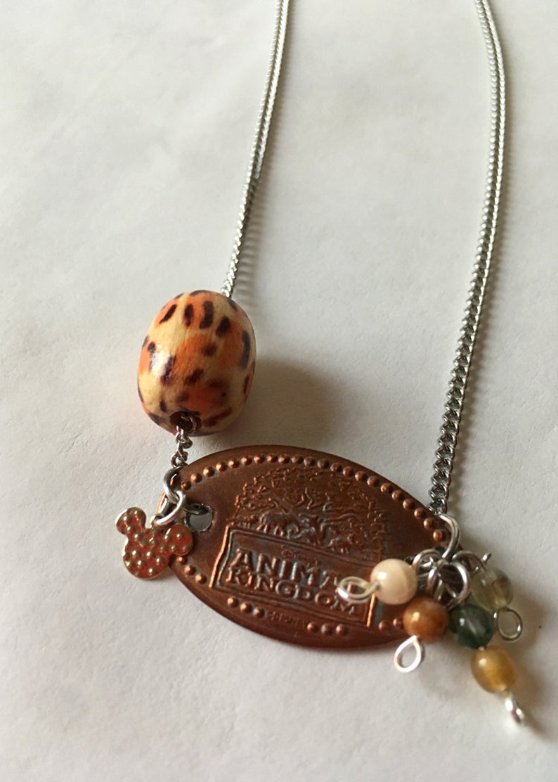 Animal Kingdom Disney-inspired pressed penny necklace | Etsy