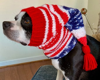 USA flag hat for dogs MED red white blue American flag dogs love America med dog Large dog patriotic dog clothes stars stripes