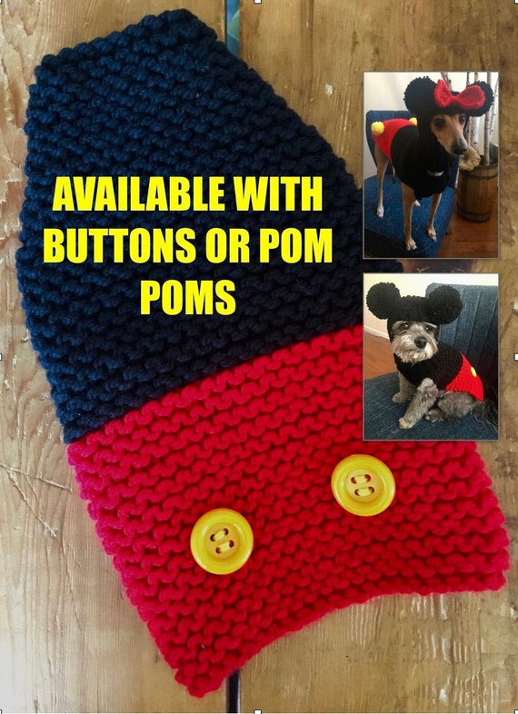 CUSTOM dog sweater DISNEY Mickey Minnie Mouse dog sweater sm Etsy