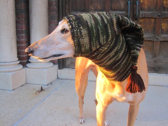 Camouflage Dog Hat Hand Knitted Dog 