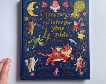 A Treasury Of tales for 4 year olds signed personalised childrens book by the illustrator Heidi Griffiths