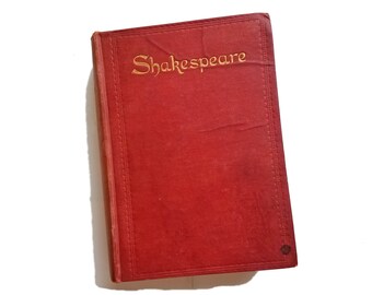 The Complete Works of William Shakespeare - Edited by W. J. Craig 1914 scarce book, Shakespeare sonnets, Shakespeare gift under 50