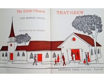 La pequeña iglesia que creció - Lois Horton Young, Jim Padgett, libro cristiano para niños, construcción de iglesias, regalo cristiano por menos de 10 dólares