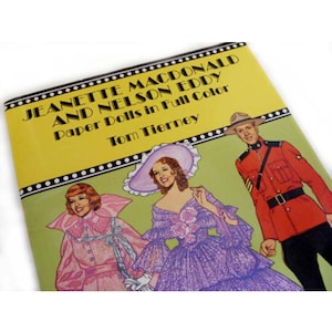 Paper Dolls - Jeanette MacDonald & Nelson Eddy - Tom Tierney, opera singers, America&#39;s Singing Sweethearts, Hollywood fashion ephemera