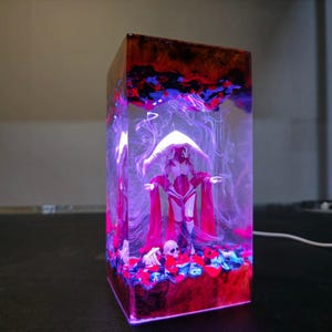 Cart Game, Mother of Machines Figure, Grand Cenobite, Elesh Norn Card, Legendary Creature Cart, Epoxy resin lamp, Back to school Gift, Game