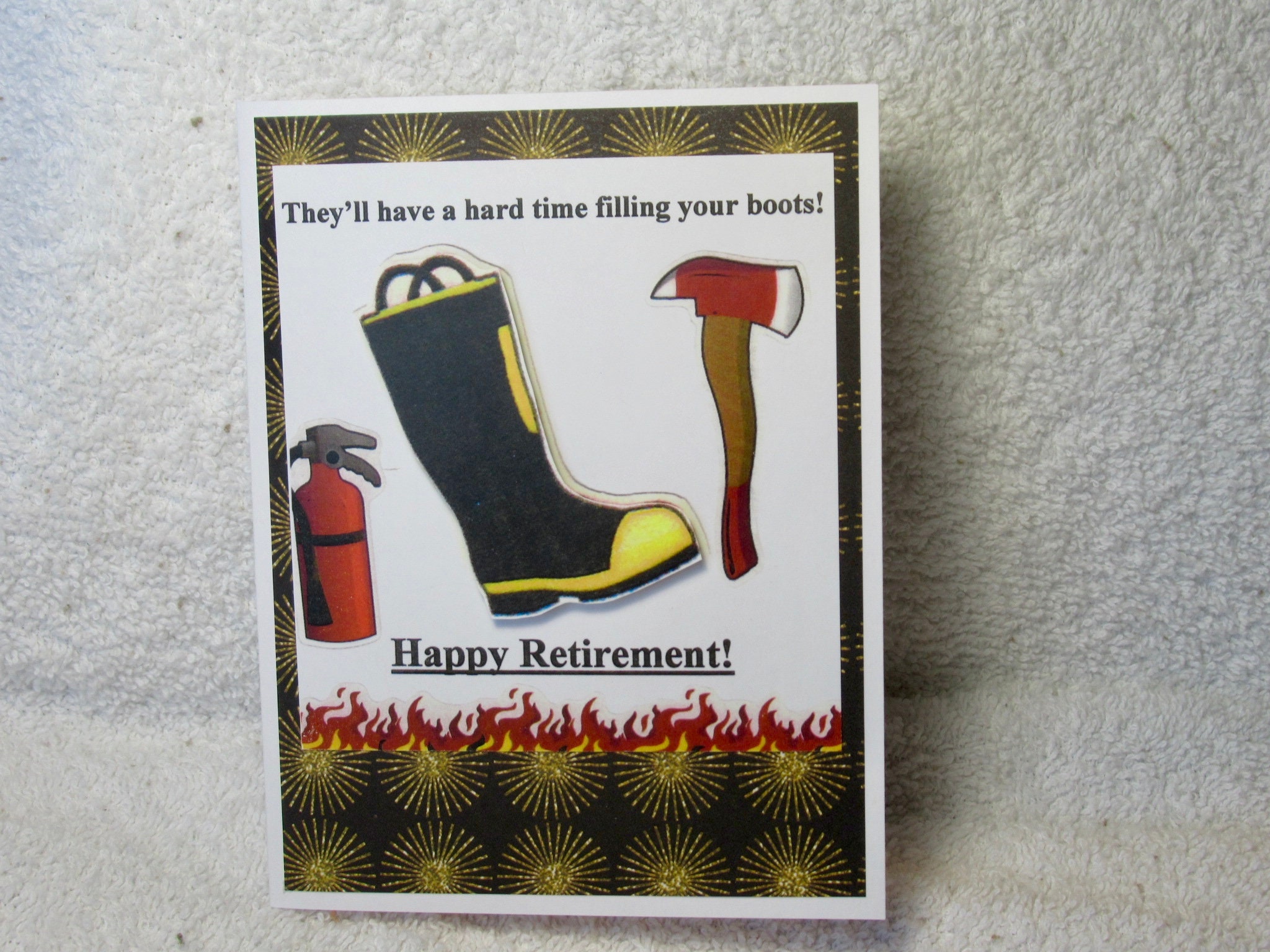 Retirement Card for a Firefighter Happy Retirement Fireman Etsy Canada