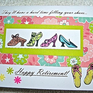 Tarjeta de feliz jubilación que dice "Les costará mucho ocupar tu lugar", Felicitaciones por tu jubilación, Feliz jubilación, Hecho a mano