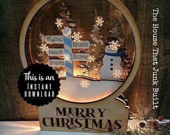 Download Snow Globe Svg 3d Etsy