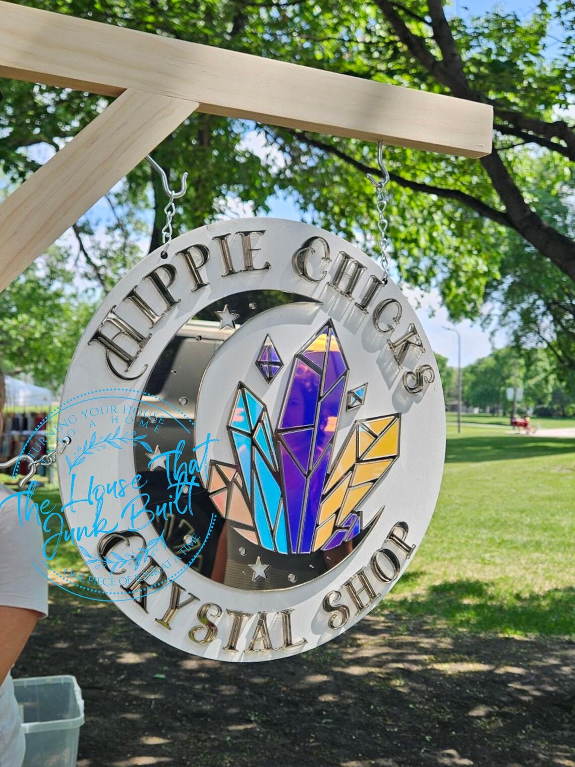 Canapy Sign Custom Canopy Business Sign – Wood & Acrylic Booth Display Sign for ...