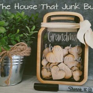 Download SVG File Wood Mason Jar Mother's Day Grandma Gift | Etsy