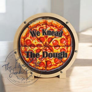 Pizza Tip Jar | Funny Acrylic Counter Tip Sign | UV Printed | Restaurant, Food Truck, Cafe Decor