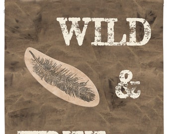 Canvas Wall Hanging - Wild And Free