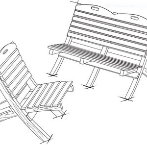 DIY Patio Chair & Loveseat Woodworking Plans: Contemporary Outdoor Furniture (PDF Download)