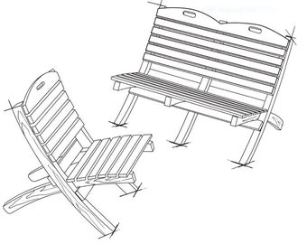 Do It Yourself Lounge Chair & Loveseat, Outdoor furniture Woodworking Plans, DIY Chair plans