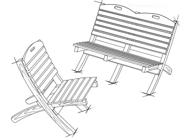 Do It Yourself Plans, Patio Chair & Loveseat Plan, Woodworking Plans, DIY Chair Plans, Outdoor