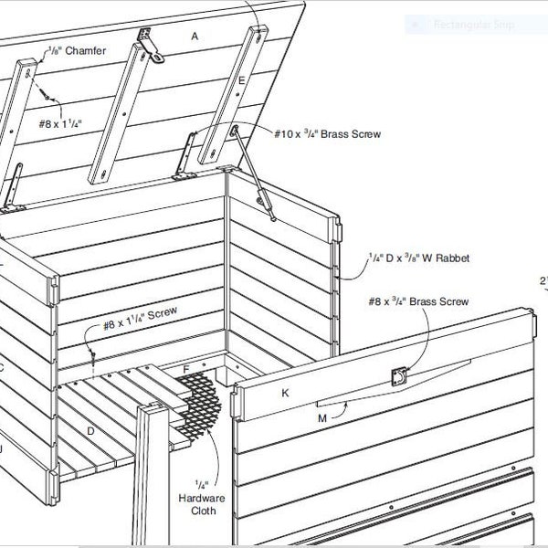 Outdoor Storage Chest Plan, Storage Chest Plans. Woodworking plans, DIY Plans