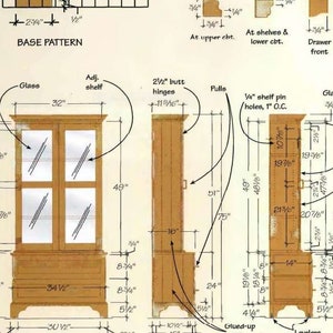 DIY Oak Display Cabinet Woodworking Plans: Detailed PDF
