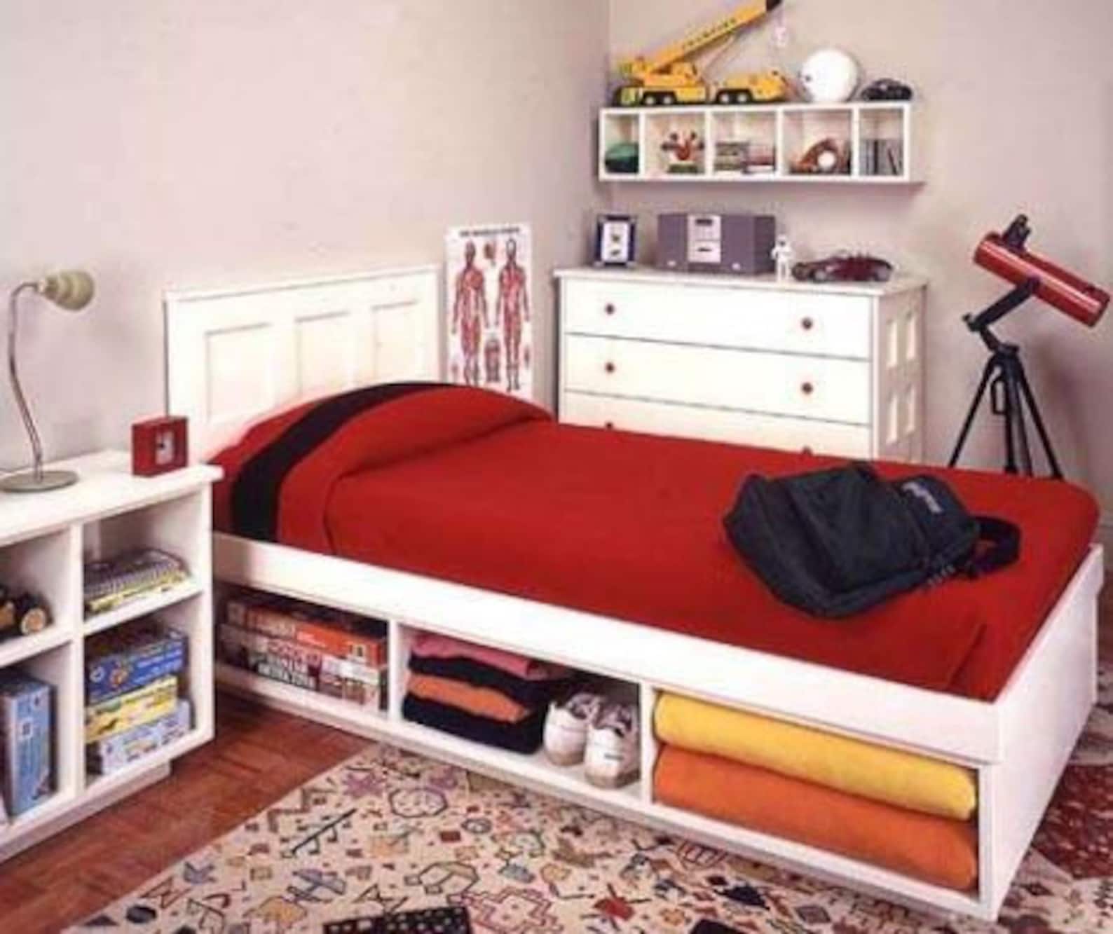 Do It Yourself, Diy Twin Bed, Woodworking Plans Etsy
