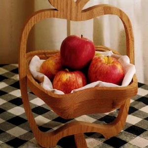 Collapsible Fruit Basket Woodworking Plans PDF - Instant Download - DIY Projects - Detailed Instructions and Diagrams - Save Money and Build
