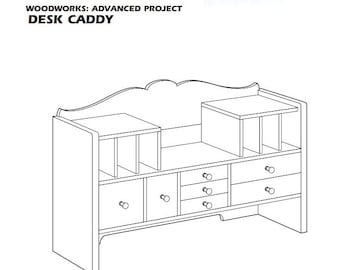 Desk Caddy Woodworking Plans: DIY Organizer Project (PDF Download)