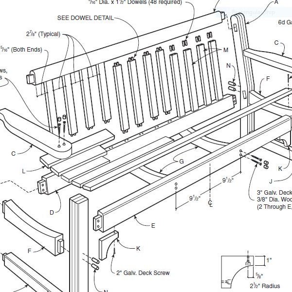 DIY, Woodworking Projects, Build A Bench, Garden Bench Plan, Woodworking Plans, Outdoor Bench Plans, PDF Digital Download