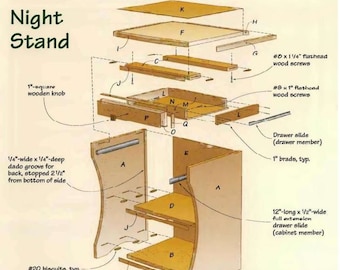 DIY Nightstand Woodworking Plans: Step-by-Step PDF (Instant Download)