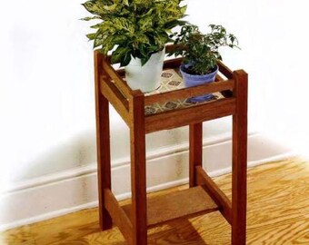 DIY Indoor Plant Stand Woodworking Plans (PDF Download)