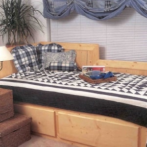 DIY Day Bed with Storage: Woodworking Plans (PDF Download)