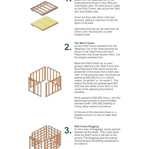 Nogging Frame 8x10 Storage Shed Plans: DIY Woodworking Project (PDF Digital Download ...