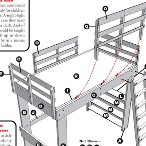 DIY Twin Loft Bed Plans: Woodworking Project (PDF Download)
