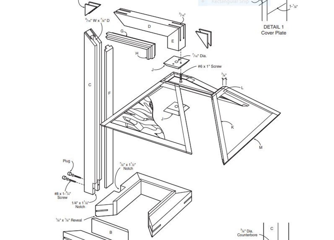 Prairie-style Table Lamp Woodworking Plans: Advanced DIY Project (PDF ...
