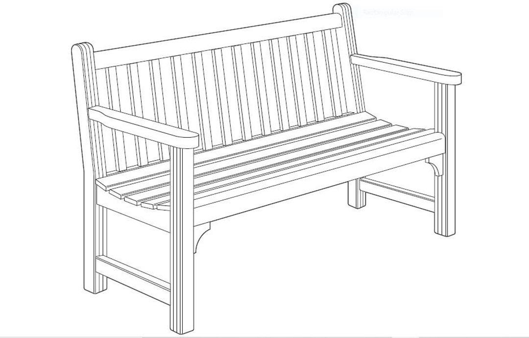 Outdoor Bench Plans, Do It Yourself, Woodworking Plans, Garden Bench, DIY Bench Plans Etsy