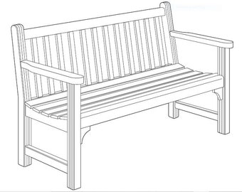 Outdoor Bench Plans, Do It Yourself, Woodworking Plans, Garden Bench, DIY Bench plans