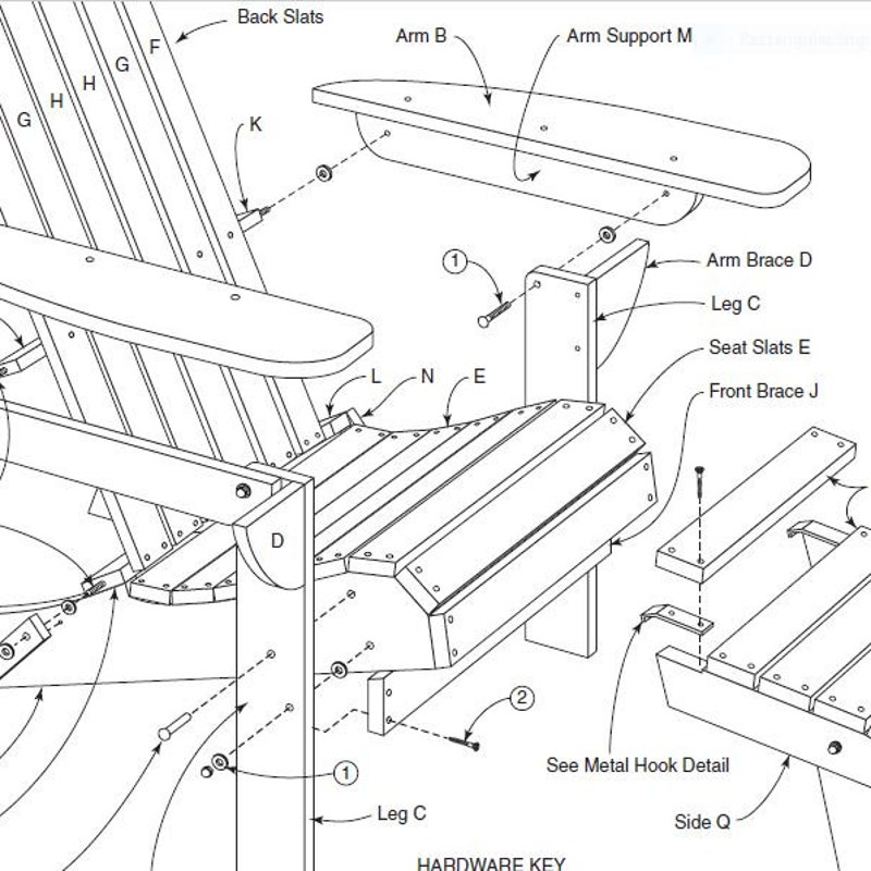 Wood Adirondack Chair - Etsy