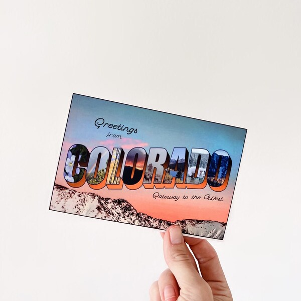Colorado Postcards Etsy