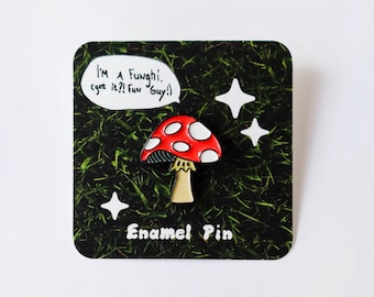 Mushroom Enamel Pin
