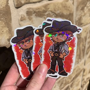 Arthur Morgan Holographic Sticker