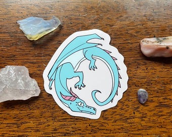 Transgender Dragon Sticker