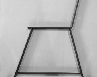 Bench Legs Set Of Two 2 Steel Bench Legs Trapezoid In Raw Etsy