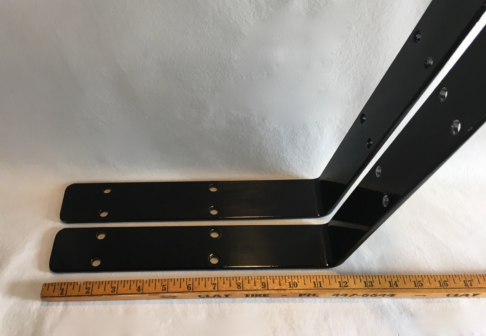 Bench Back Supports 24 x 2 x 1/4 Brackets to Etsy