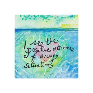 Motivational Square Magnet - Inspirational Decor, Positivity Reminder, Fridge Magnet, Gift for Friends, Home Office Decor