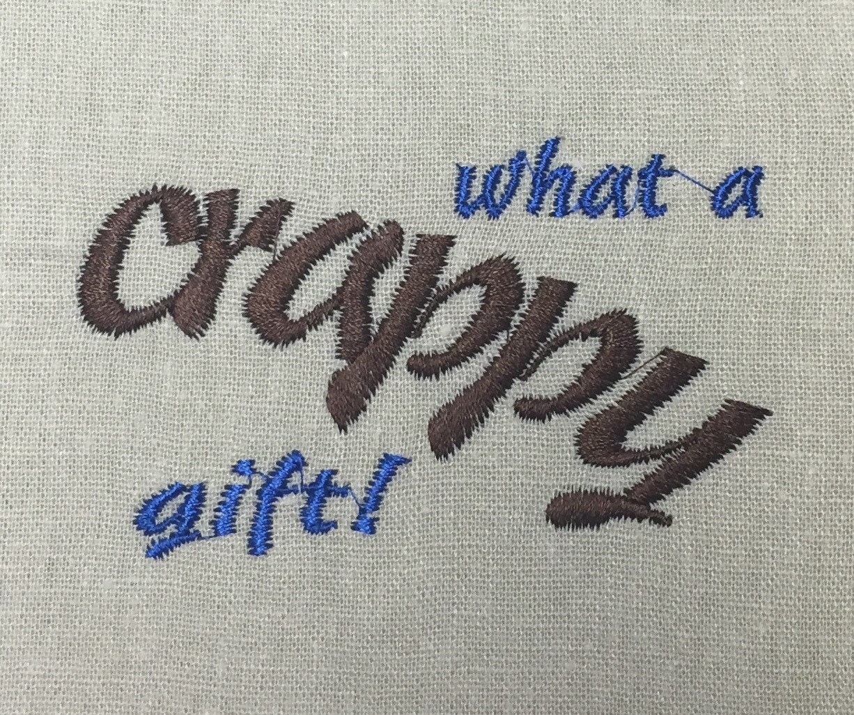 Embroidered Toilet Paper Gift Bag Birthday Christmas Etsy Canada