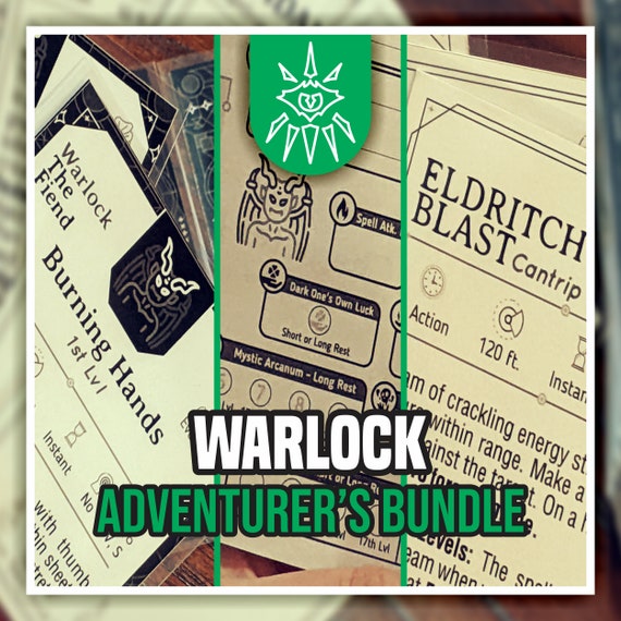 WARLOCK ADVENTURER'S BUNDLE for DnD 5e