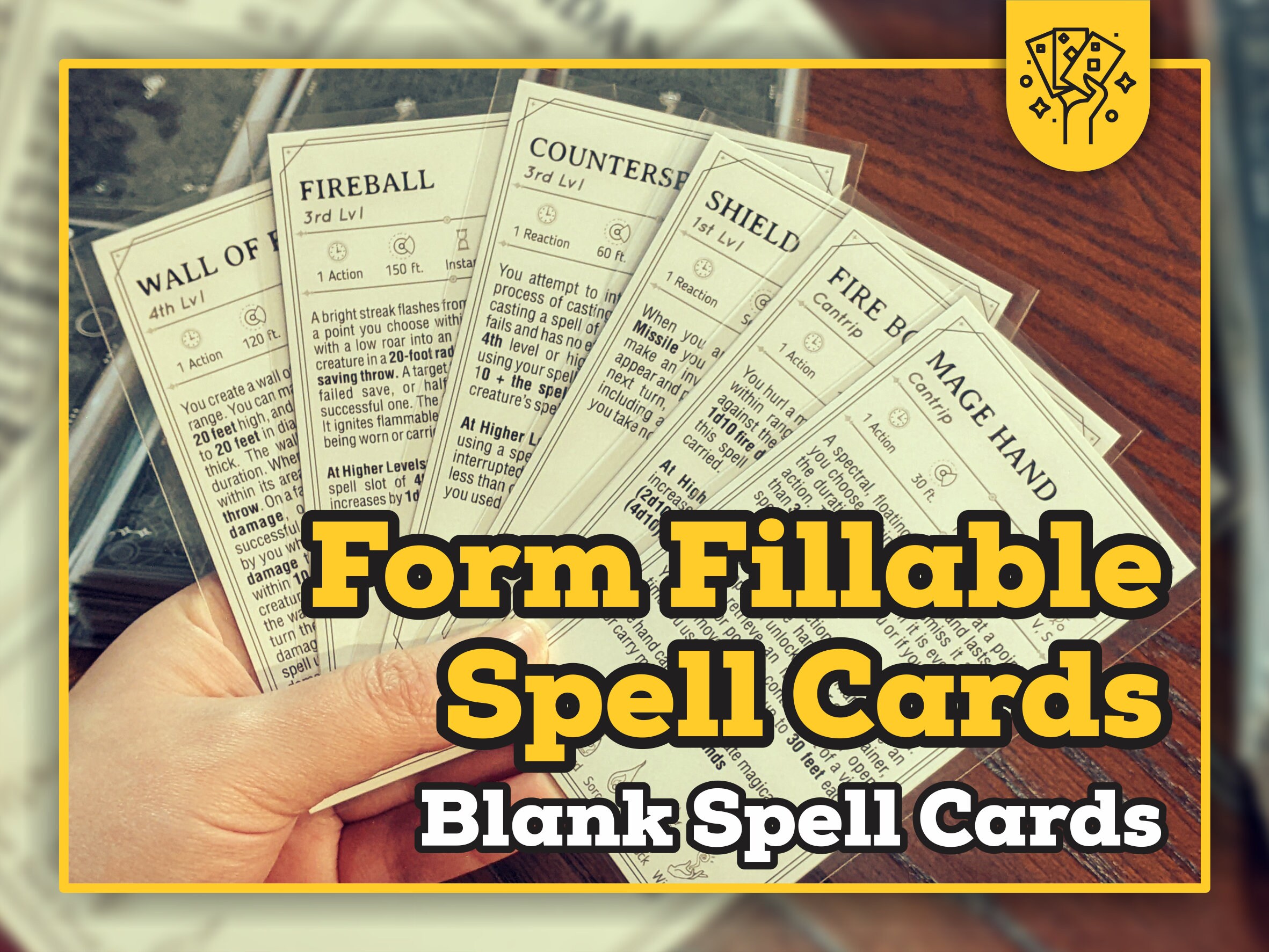 Pack Of BLANK Spell Cards For ALL CLASSES For DnD 5e Dungeons And pack-of-blank-spell-cards-for-all-classes-for-dnd-5e-dungeons-and